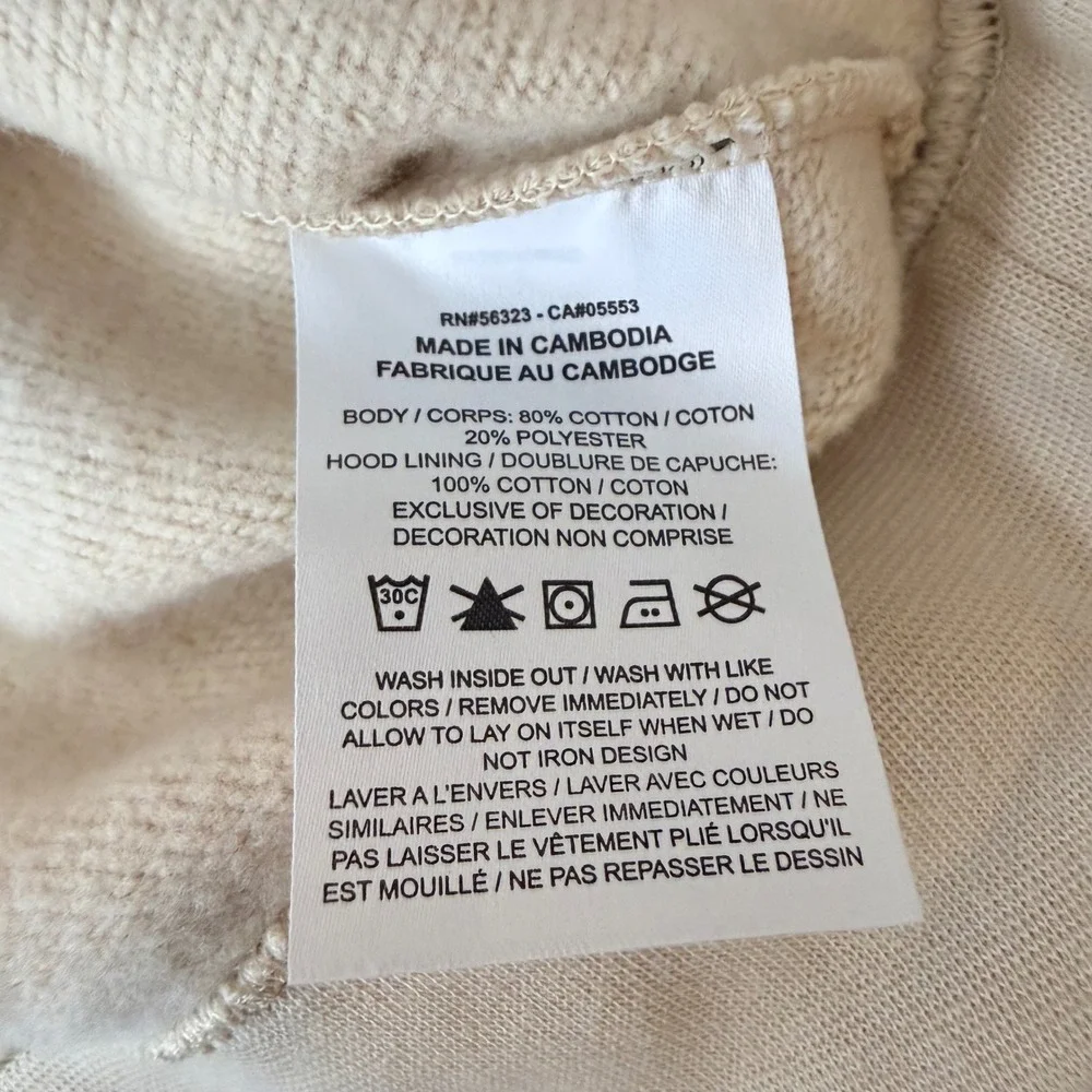 Nike Sportswear‎ Club Fleece Womens Hoodie Sanddrift White DQ5793-126 Small